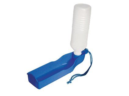 Cestovní láhev na vodu pro psy, modrá 500ml