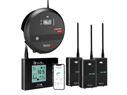 Set elektrického ohradníku Chytrá Farma RF zdroj 15 J WiFi Gateway 3 × Monitor MX10
