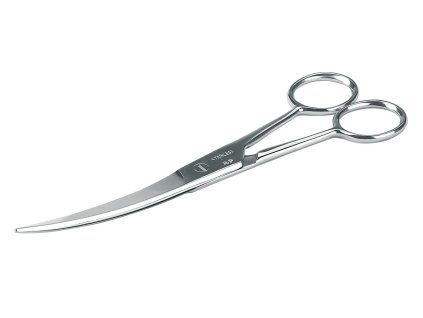 Nůžky vystřihovací, prohnuté, nerez, 16cm, malé