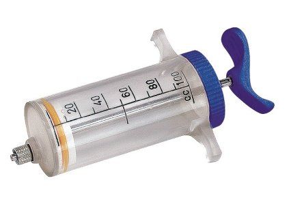 Injekční stříkačka nylon LL 100ml s plastovou rukojetí