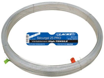 Drát vysokopevnostní SECURGAL 25 PRO, Ø 2,5 mm