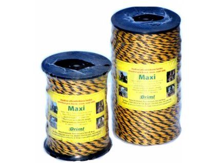 MAXI lano PP, návin 400m, Ø 6mm, žluto-černé