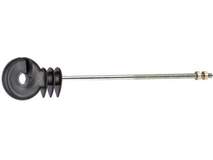 Izolátor kruhový se závitem a maticí M6, délka 16 cm