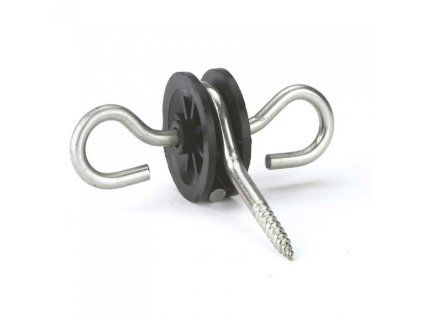 Izolátor koncový k brance s vrutem prům. 6 mm, 2 oka
