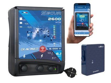 Sada elektrického ohradníku LACME SECUR 2600 HTE CONNECT'LD + L.BOX LD