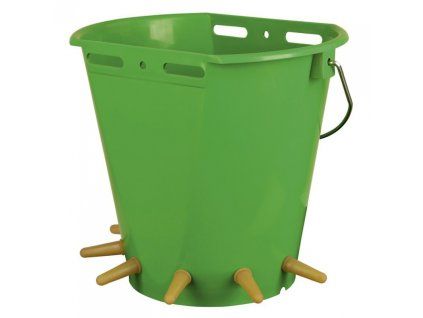 Napájecí kbelík pro jehňata 8 l s 6 latexovými dudlíky