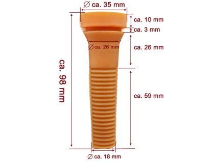 Náhradní prst do bubnových škubaček 50cm a 60cm