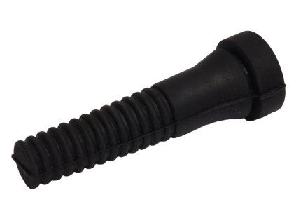 Prst do bubnových škubacích strojů, kulatý průřez 20 mm, černá guma