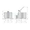 Chladicí tank Milkplan MPV 800 litrů, 2 nádoje, 230 V