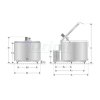 Chladicí tank Milkplan MPV 500 litrů, 2 nádoje, 230 V