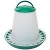 Tubusové krmítko zeleno - bílé s přepážkami 3 kg pro kuřata, křepelky
